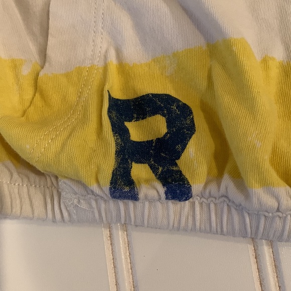 Ralph Lauren- Long Sleeve T shirt hoodie, yellow white stripe, Size 4 kids - Picture 2 of 8